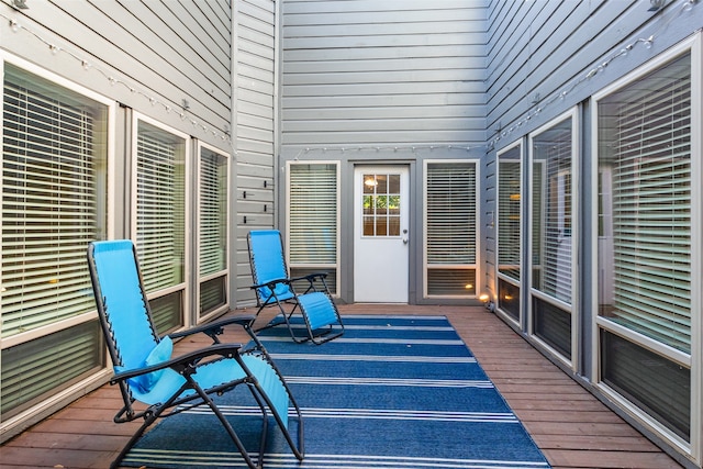 view of sunroom / solarium