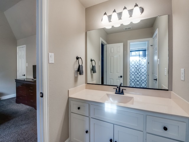 bathroom featuring vanity