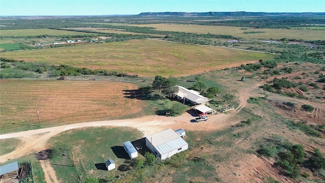 bird's eye view with a rural view