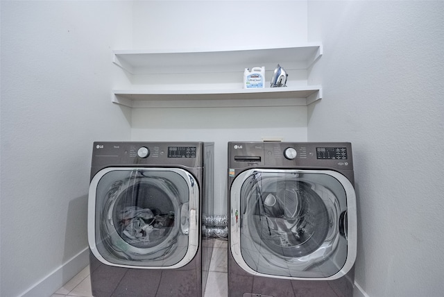 laundry area with washer and dryer