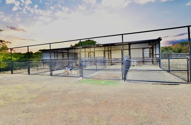 view of horse barn