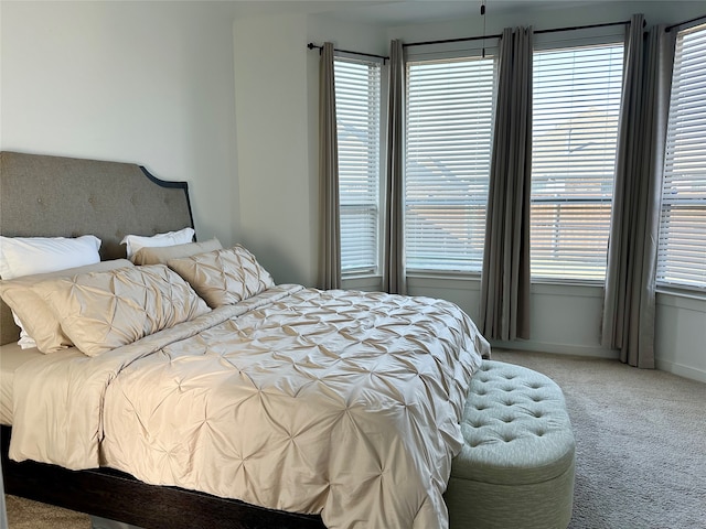 bedroom with carpet