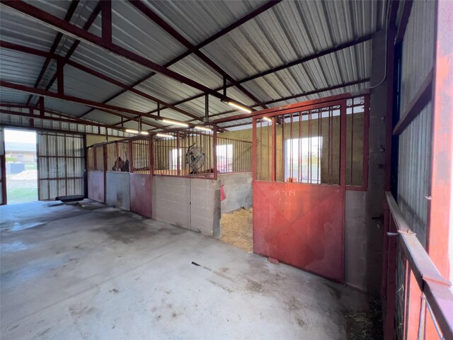 view of horse barn