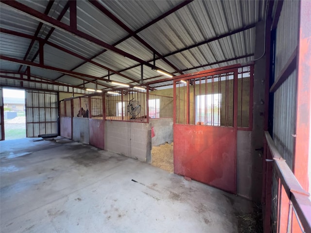 view of horse barn