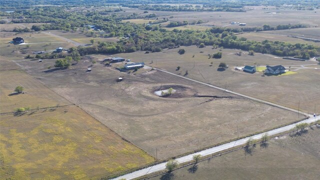 bird's eye view featuring a rural view