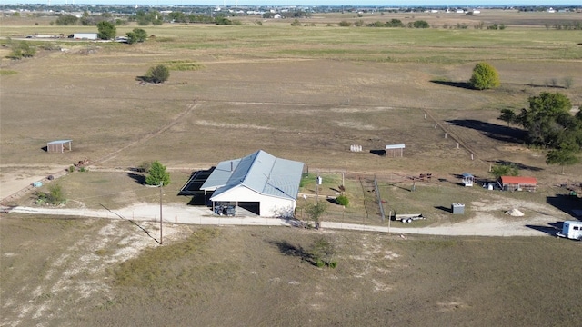 drone / aerial view featuring a rural view