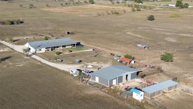 bird's eye view featuring a rural view