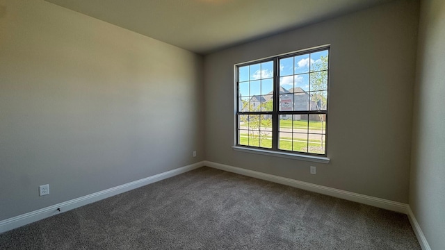 11817 Serval St, Godley, TX 76044 - empty room with healthy amount of natural light, dark carpet, and baseboards