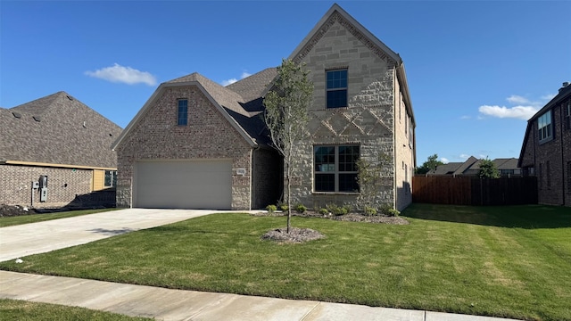 11817 Serval St, Godley, TX 76044 - traditional home featuring concrete driveway, stone siding, and a garage