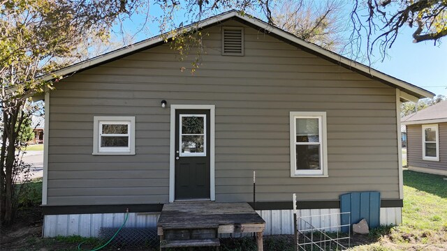 view of back of property