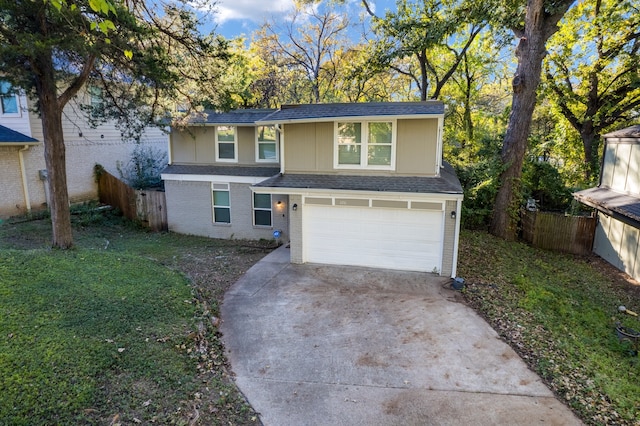 view of front property featuring a garage