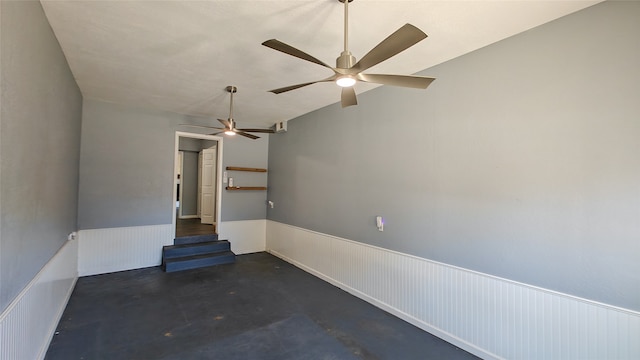 interior space with lofted ceiling