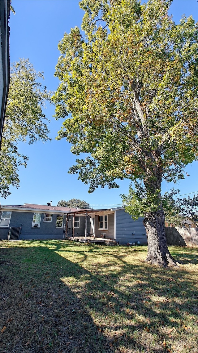 exterior space with a lawn