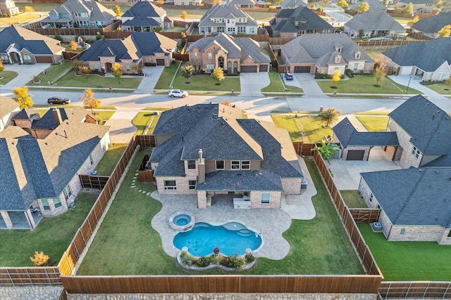 birds eye view of property featuring a residential view