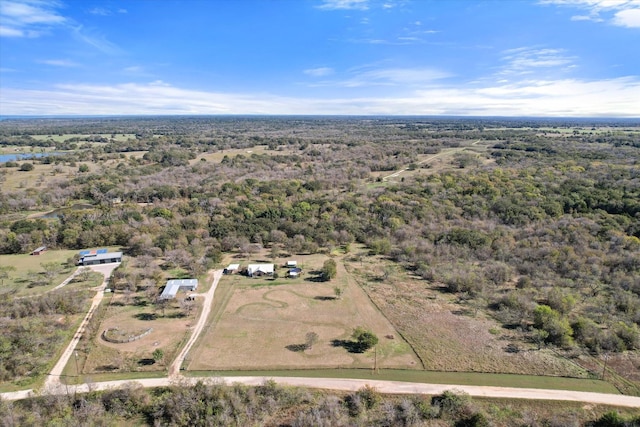 drone / aerial view featuring a rural view