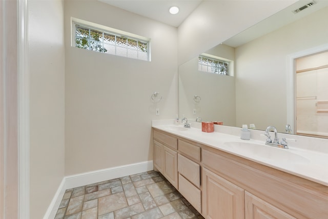 bathroom with vanity