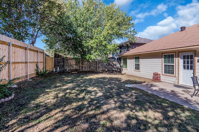 view of yard with a patio