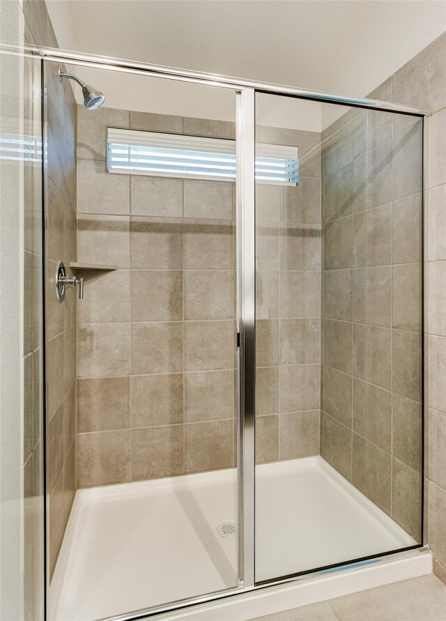 1805 Gold Mine Trl, Aubrey, TX 76227 - bathroom with a shower with door