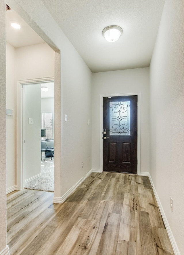 1805 Gold Mine Trl, Aubrey, TX 76227 - foyer entrance with light wood-type flooring