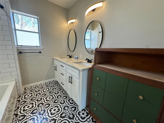 bathroom with vanity