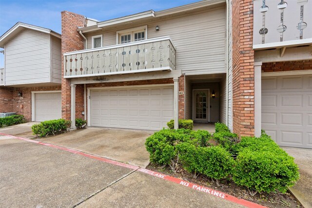 view of property featuring a balcony