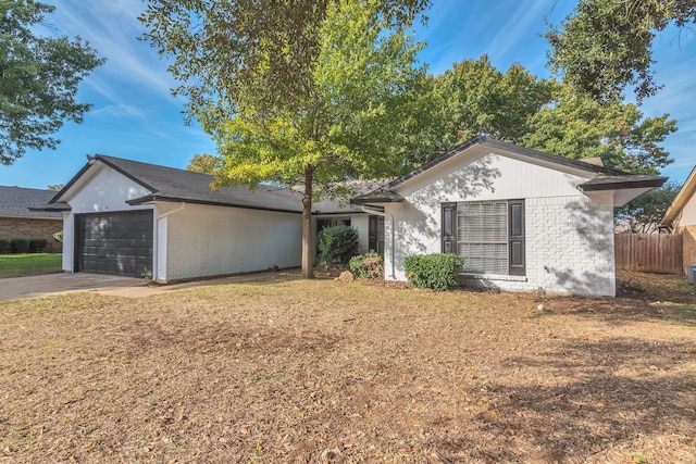 ranch-style house with a garage