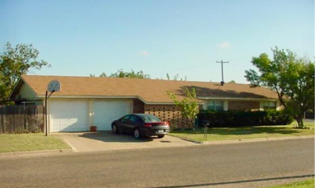 ranch-style house with a garage