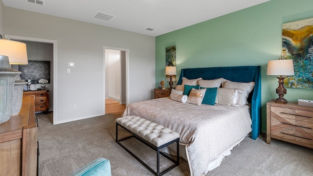 bedroom featuring carpet flooring