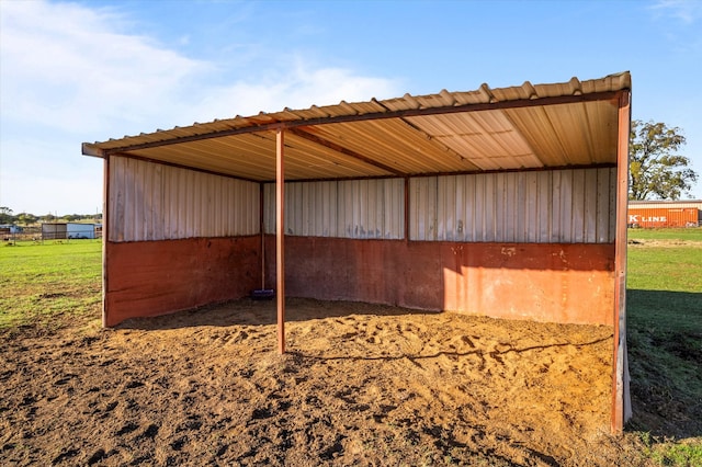 view of horse barn