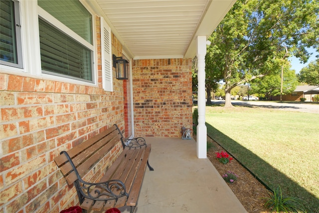 view of patio / terrace featuring a porch