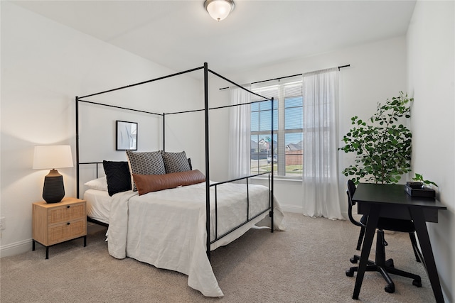 bedroom with carpet