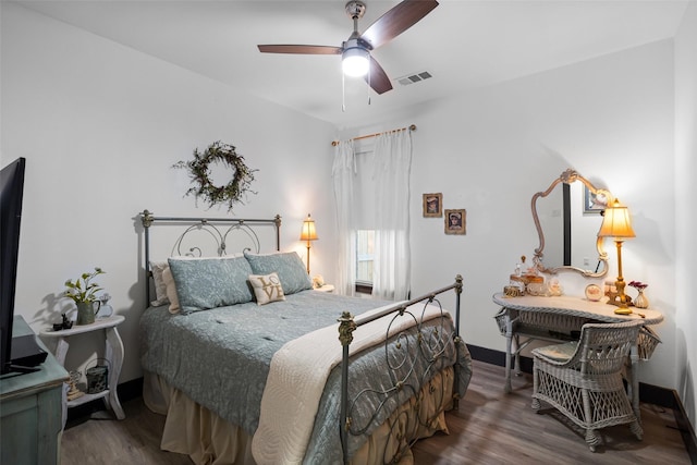 929 Cope St, Mansfield, TX 76065 - bedroom featuring wood finished floors, baseboards, and a ceiling fan