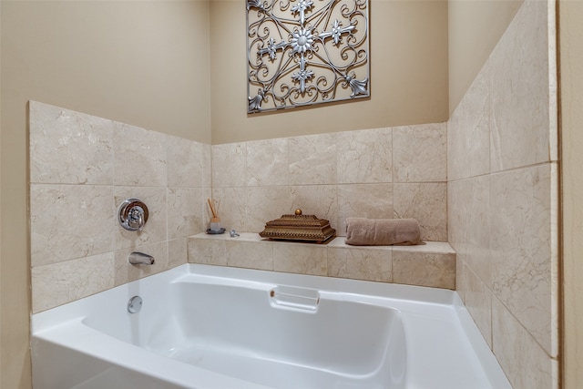 bathroom with a bathing tub