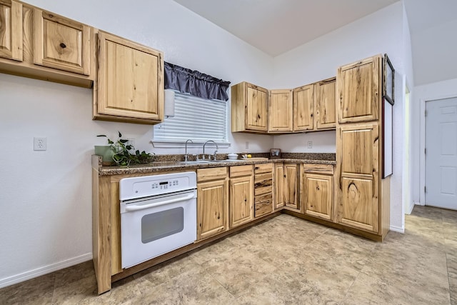 kitchen with sink and oven