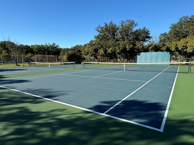 view of tennis court