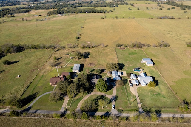 bird's eye view featuring a rural view