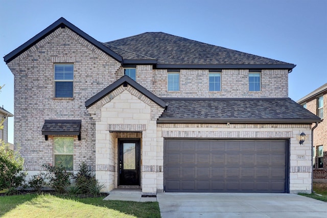 view of front of house featuring a garage