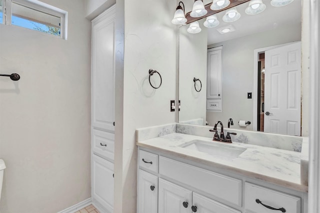 bathroom with vanity