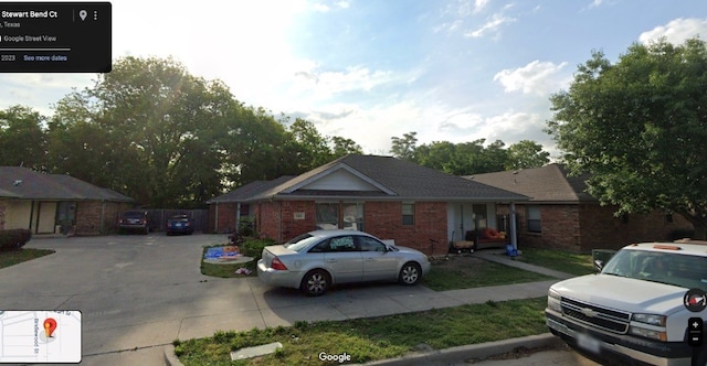 view of ranch-style home