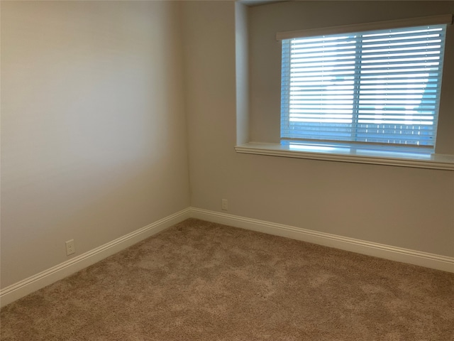 spare room featuring carpet