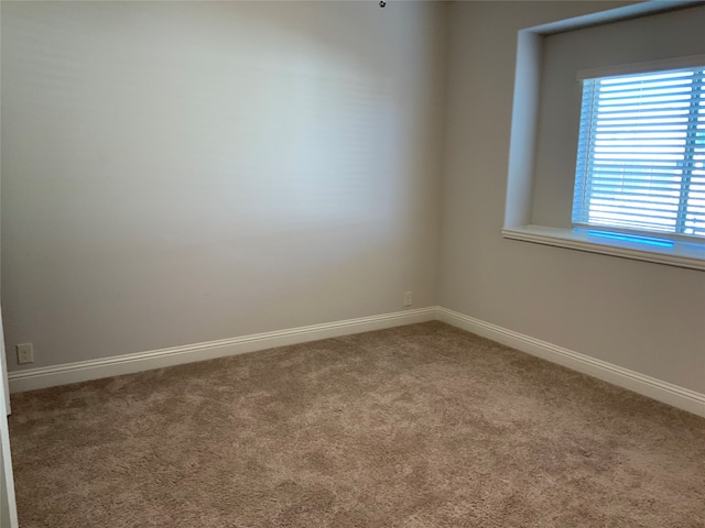 view of carpeted empty room