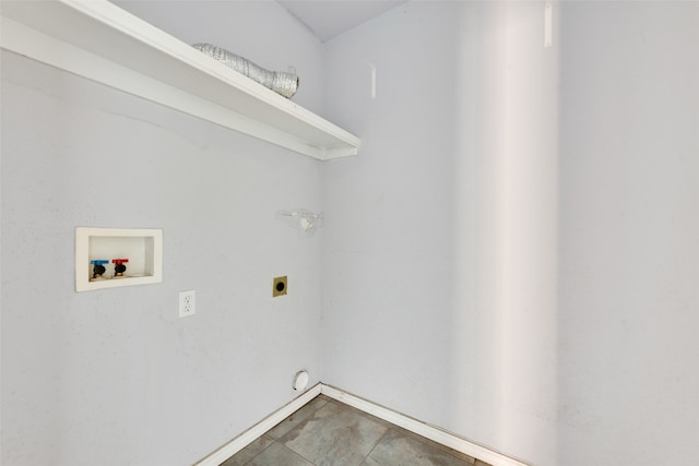 laundry area featuring hookup for an electric dryer and washer hookup