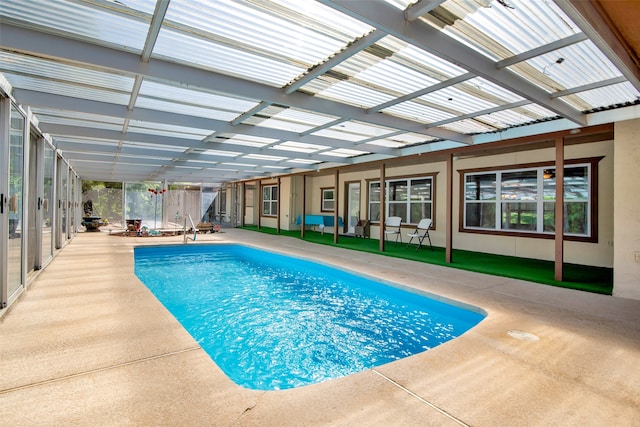 view of pool with a patio