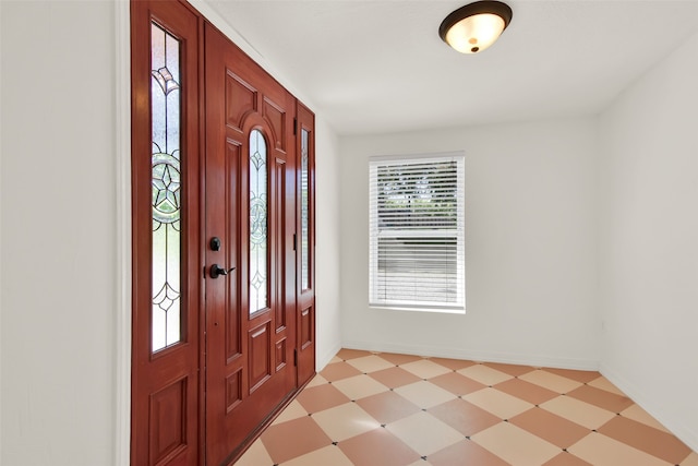 view of entrance foyer