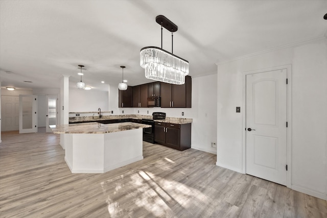 empty room featuring light hardwood / wood-style flooring, a healthy amount of sunlight, and ornamental molding