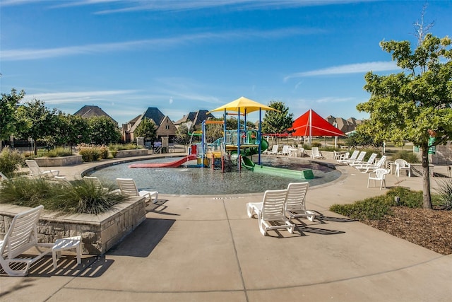 view of community jungle gym