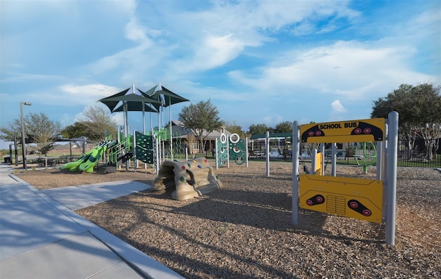 view of jungle gym