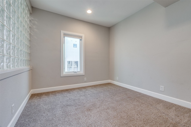 empty room featuring carpet floors