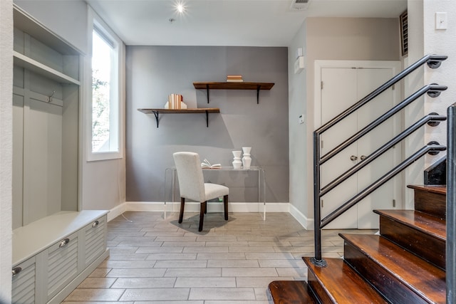 interior space featuring hardwood / wood-style flooring