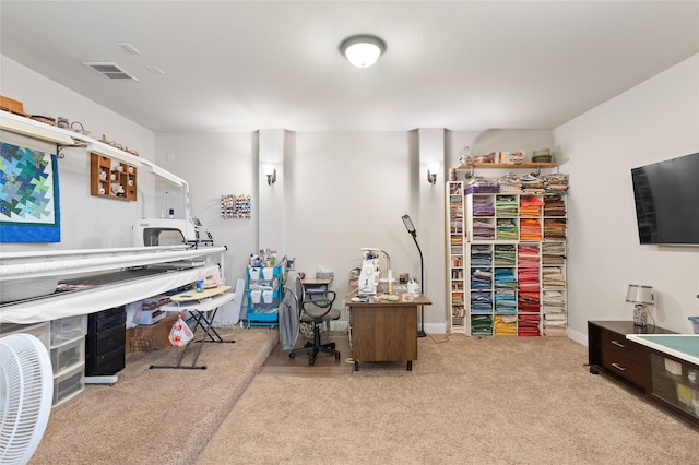 804 Colby Dr, Mansfield, TX 76063 - home office with light colored carpet and baseboards